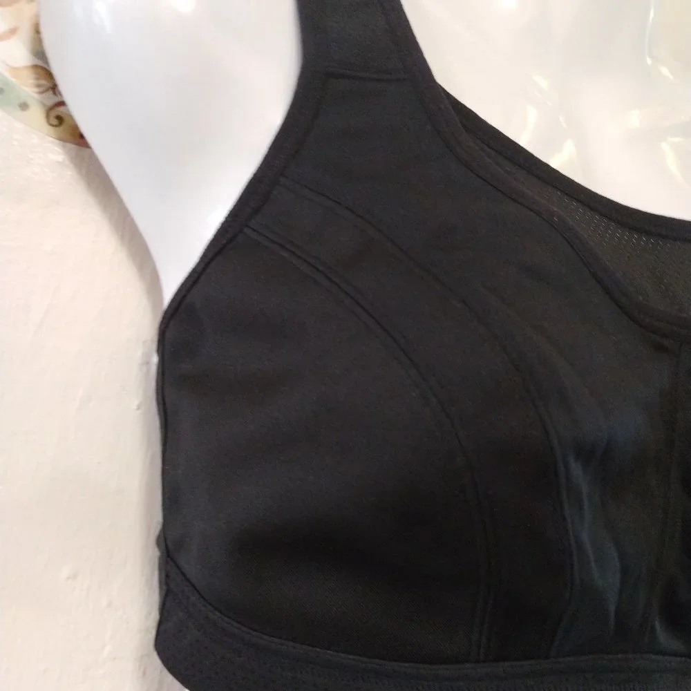 Black Women's Sports Bra - Picture 3 of 7